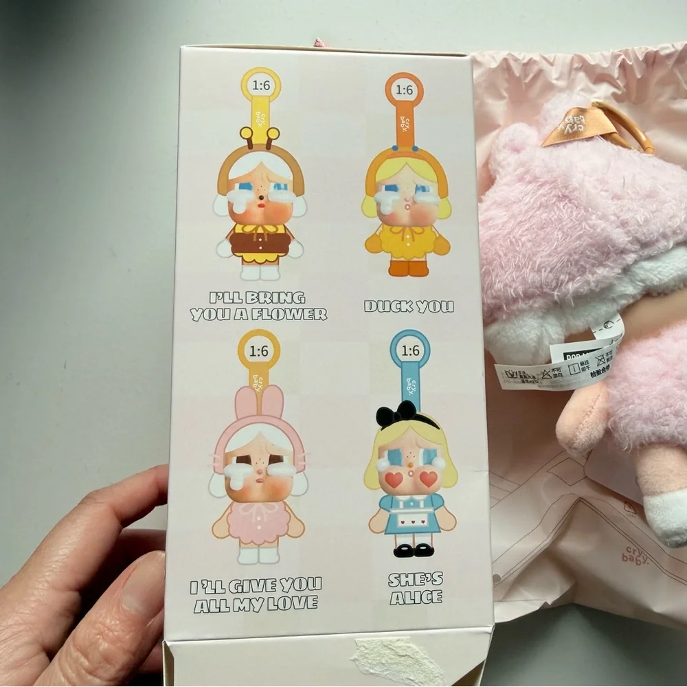 OPEN BOX Pop Mart Crybaby Crying Again I’ll Give You All My Love Plush Bunny - Picture 8 of 9